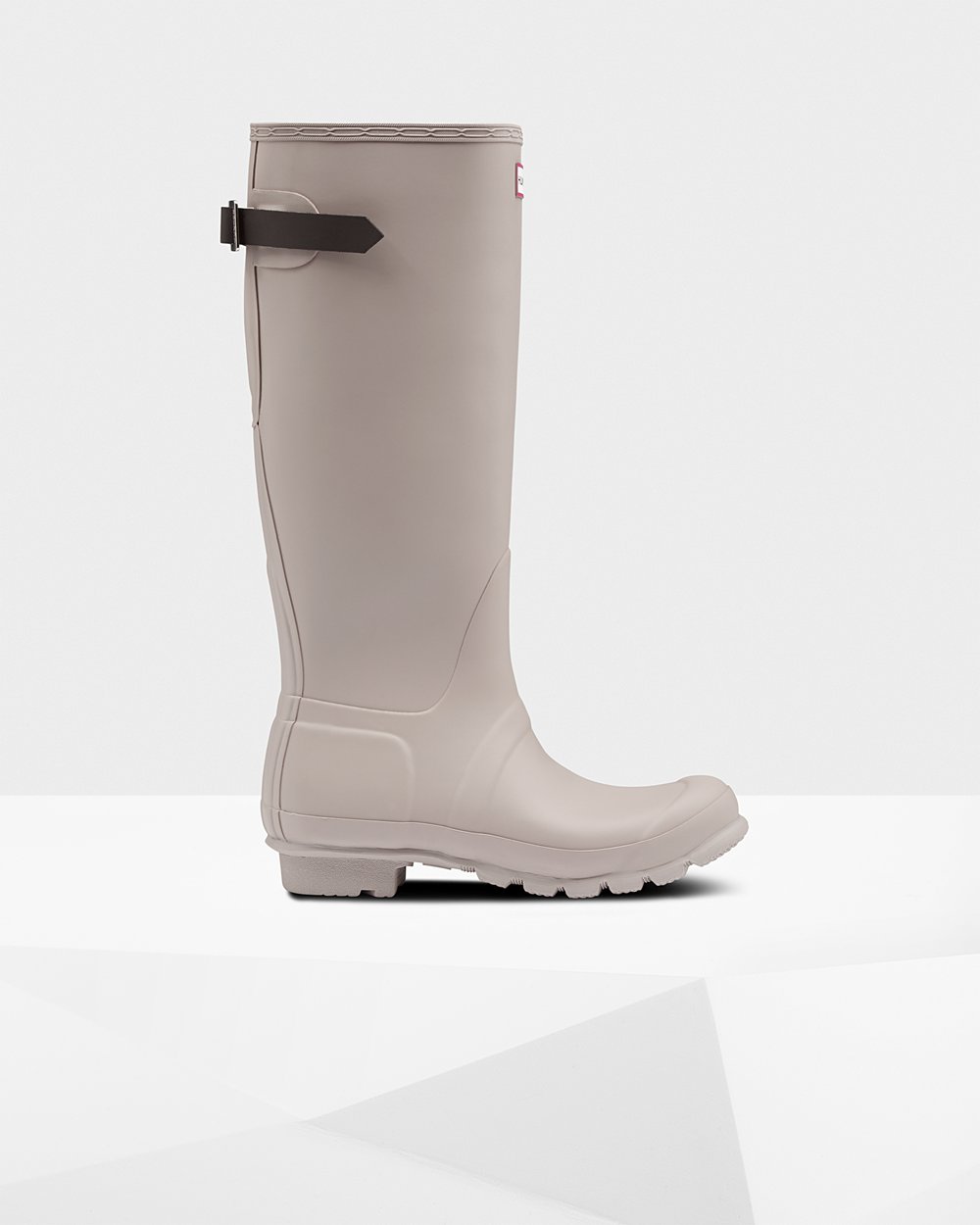 Womens Hunter Original Back Adjustable - Tall Rain Boots Grey - 0712-UAFZK